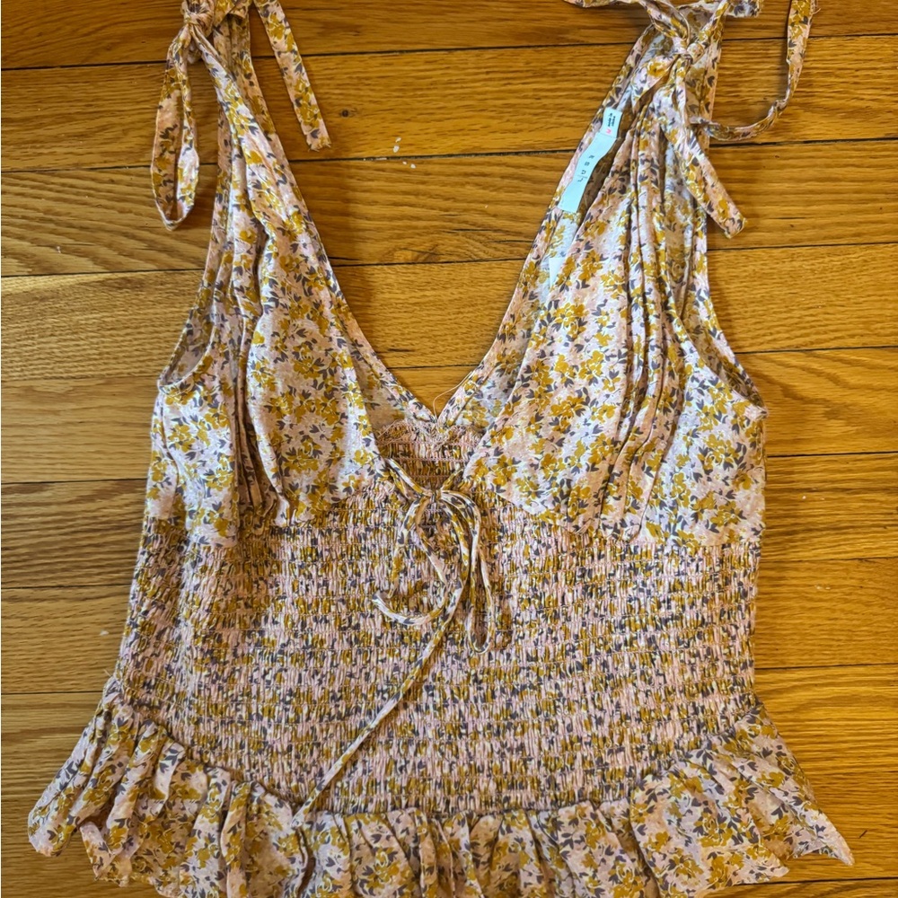 Floral Smocked Women's Top